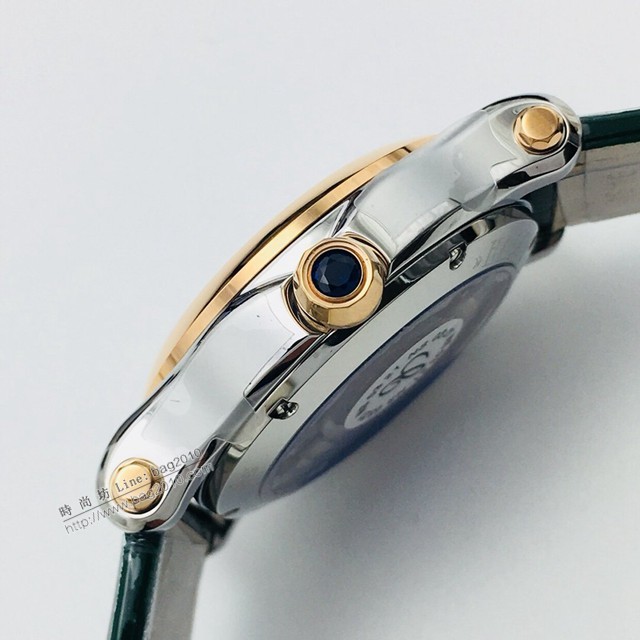 肖邦Chopard機械女士腕表 蕭邦對休閒風格頂級鱷魚皮帶女表  gjs2252